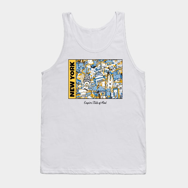 New York empire state of mind doodle pattern Tank Top by Rdxart